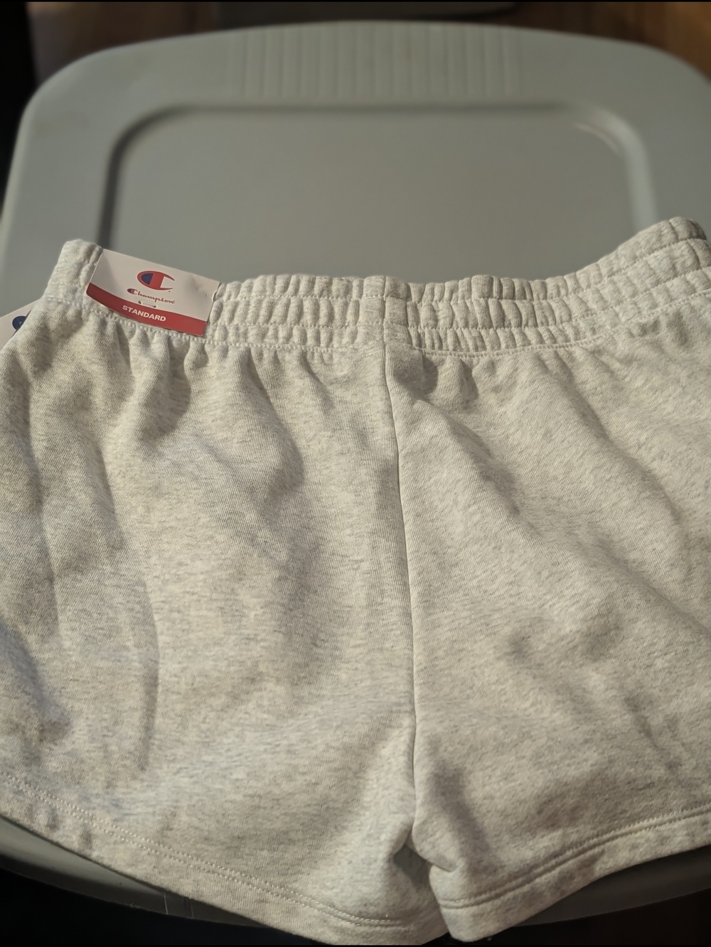 NWT Champion Heather Gray Athletic Shorts with Black Sports Tape - Picture 4 of 6